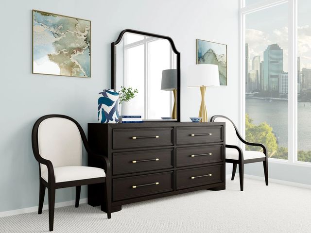 Riverside Furniture Lydia Dark Cabernet Six Drawer Dresser-1