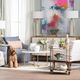 Crestview Collection Waterford Gold Bar Cart-1