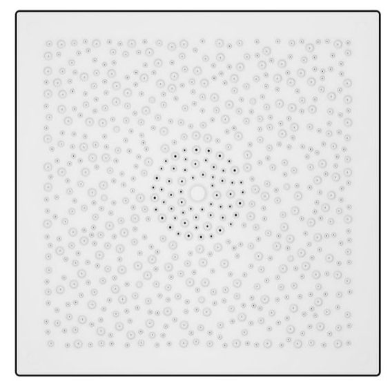 KOHLER® Real Rain® White 1.75 GPM 19" 2-Function Overhead Shower Panel-3