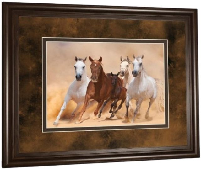 Classy Living Loya_Ya Horses In Dust Wall Art-3