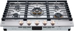 LG Studio 36" Essence White Gas Cooktop