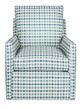 Vanguard® Katie Blue/White Swivel Tilt Back Chair-1