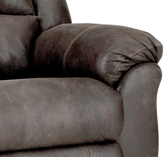 HomeStretch Tumbleweed Brown Reclining Loveseat-2