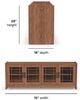 Flexsteel® Lincoln Walnut Entertainment Console-4