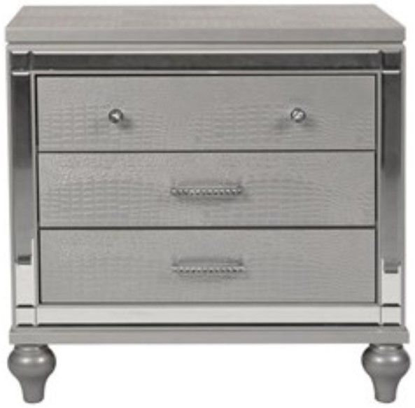 New Classic® Home Furnishings Valentino 4-Piece Silver Queen Bedroom Set-4