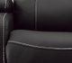 Man Wah Bentley Black Performance Fabric Swivel Glider Recliner-2