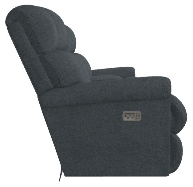 La-Z-Boy® Pinnacle Denim Power Wall Reclining Loveseat with Headrest and Console-2
