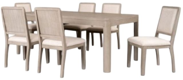 Furniture of America® Belize 7-Piece Gray Fog Dining Table Set-0