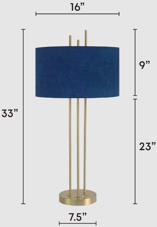 Classy Living 2-Piece Velvet Radiance Plated Gold Fish Table Lamp Set-1