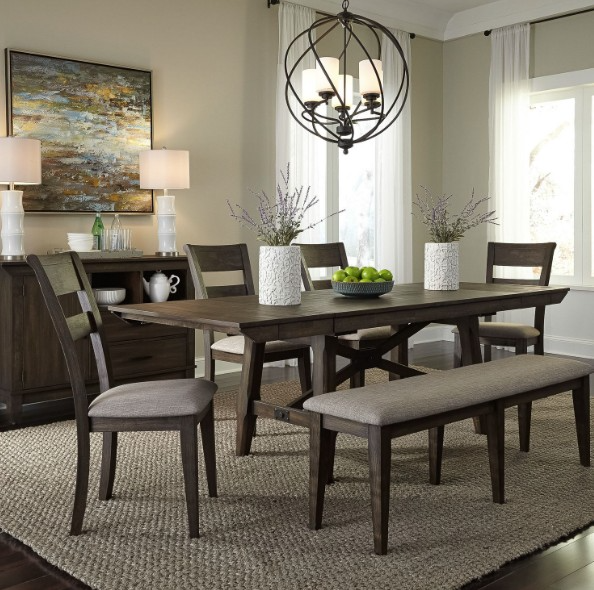 Liberty Furniture Industries Double Bridge Dining Table