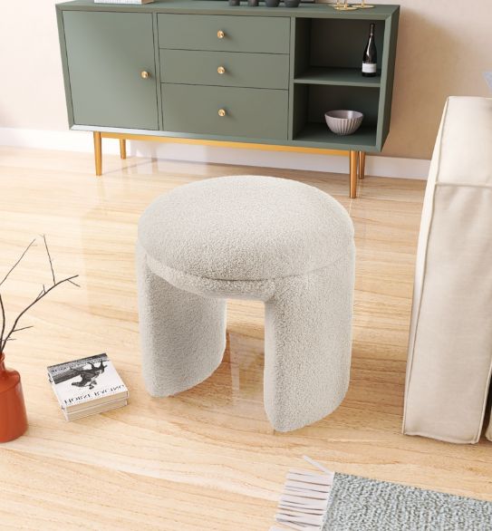 Meridian Furniture Bowen Beige Ottoman-2