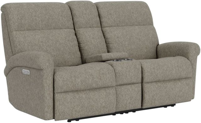 Flexsteel® Customizable Davis Power Reclining Loveseat with Console and Power Headrests-0