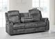 New Classic® Home Furnishings Park City Slate Dual Manual Reclining Sofa-1
