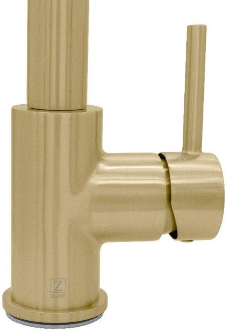 ZLINE Autograph Edition Monet Champagne Bronze Pull Down Single Handle Kitchen Faucet-4