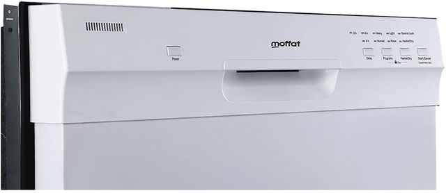 Moffat 24" White Built-In Front Control Dishwasher-1