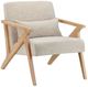 Crestview Collection Vance Cream/Light Natural Accent Chair-0