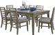 American WoodCrafters Meadowbrook 7-Piece Sand Dining Set-0
