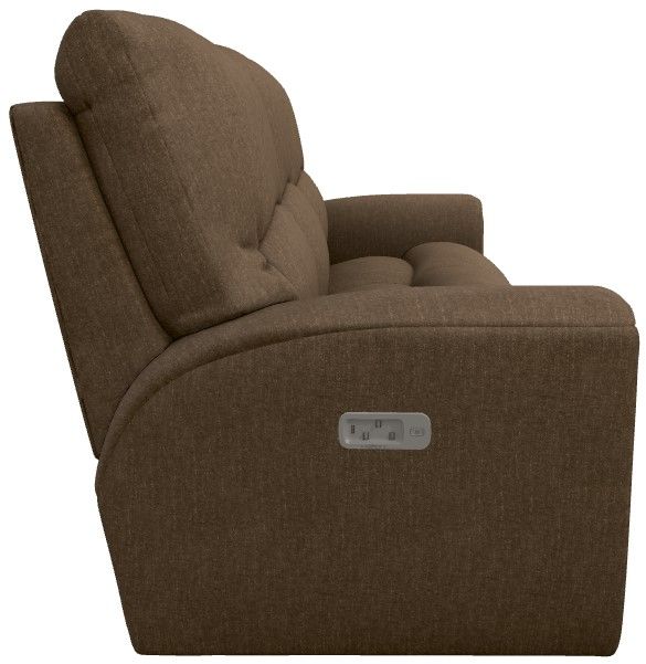 La-Z-Boy® Cassian Suede Power Reclining Sofa with Headrest and Lumbar-3
