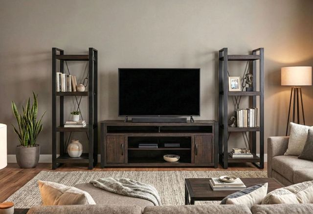Sunny Designs™ Tobacco Leaf Entertainment Wall-2