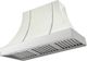 AGA Cascade 48" White Wall Mounted Range Hood  with Polished Chrome Trim-0