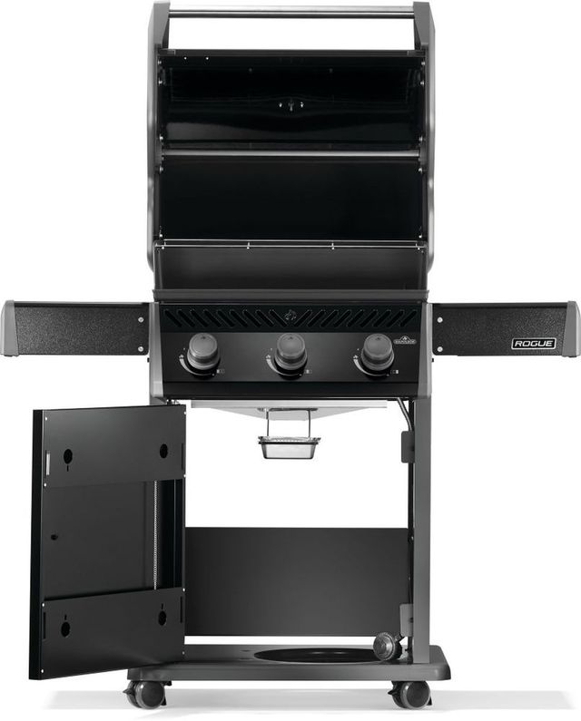 Napoleon Rogue® 425 3-Burner Black/Stainless Steel Freestanding Natural Gas Grill-1