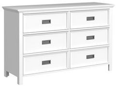 Elements International Hampton Kids White Dresser 