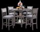 Diane 5 Piece Dining Set (Counter Height) Grey-0