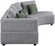 Coaster® Toscano 2-Piece Gray Small Spaced Sectional Sofa-2