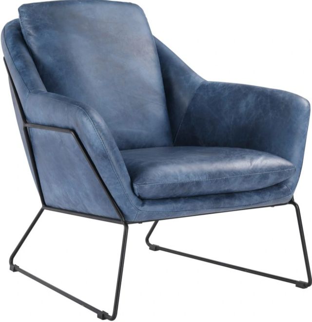 Moe's Home Collection Greer Blue Club Chair-0