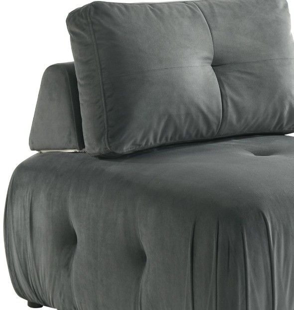 Elements International Nahla Light Gray Modular Chair-1