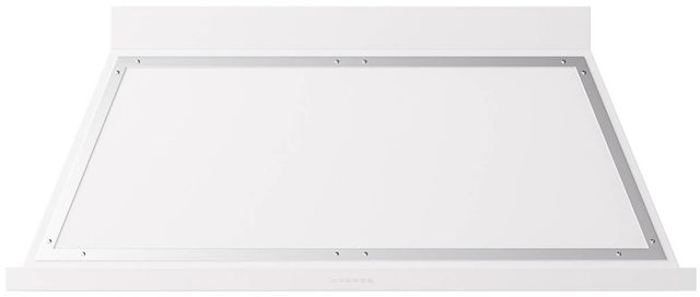 Ilve® Nostalgie II Noblesse 60" White Wall Mounted Range Hood with Chrome Trim-0