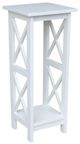 John Thomas Furniture® Home Accents White 36" X-Side Plant Stand Table-0