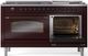Ilve® Nostalgie II Series 60" Burgundy Pro Style Dual Fuel Range-3