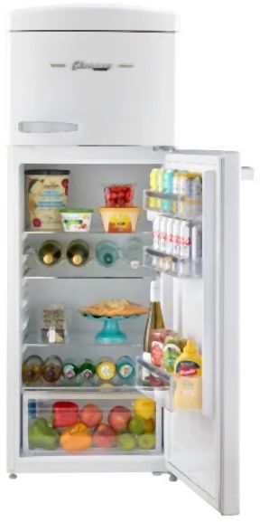 Unique® Appliances Classic Retro 22'' 7.0 Cu. Ft. Marshmellow WhiteTop Freezer Refrigerator-3