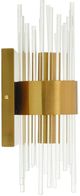 Harp & Finial® Corwin Brass/Clear Sconce-0