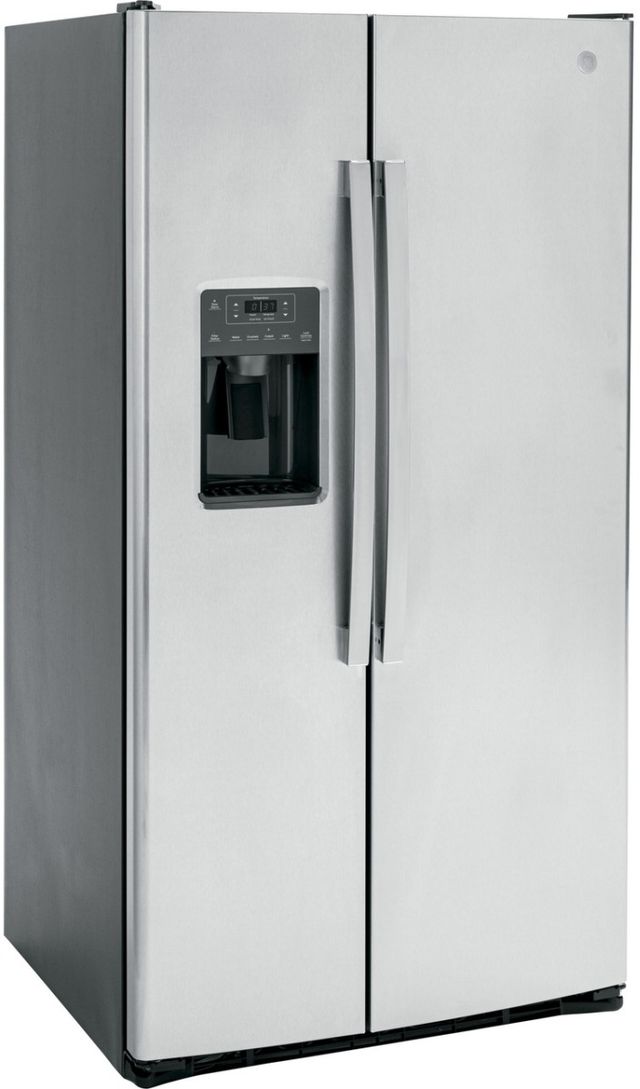 GE® 36 in. 25.3 Cu. Ft. Fingerprint Resistant Stainless Steel Side-by-Side Refrigerator-1