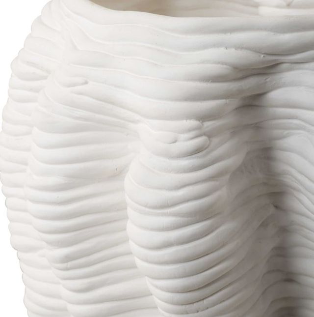 Uttermost® Stratified Matte White Vase-3