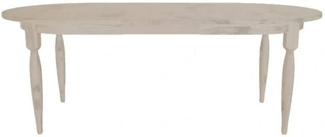 Mavin Customizable 42" x 66" Oval Extendable Dining Table with 18" Leaf-1