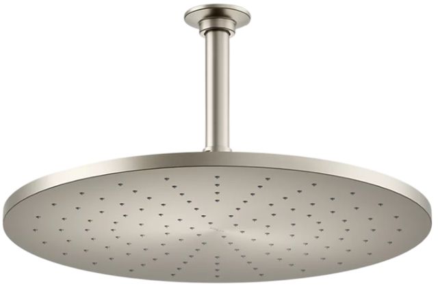 KOHLER® Contemporary Vibrant Brushed Nickel 2.5 GPM Round 14” Single-Function Rainhead-0