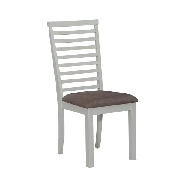 Liberty Furniture Brook Bay 6-Piece Carbon Gray/Textured White Trestle Table Set-1