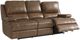 Bassett® Furniture Club Level Parsons Umber Leather Power Reclining Sofa-0