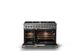 Viking® 5 Series 48" Stainless Steel Pro Style Dual Fuel (NG) Range with Brushed Brass Trim-1