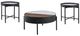 Coaster® Ozella 3-Piece Sandy Black Occasional Table Set-0