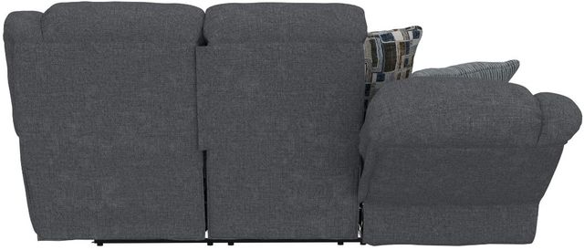 Catnapper® Trifecta Blue Mountain/Smoke Manual Reclining Sofa with Drop Down Table-4
