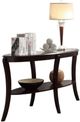 Mazin Furniture Pierre Glass Insert Top Sofa Table with Espresso Base-0