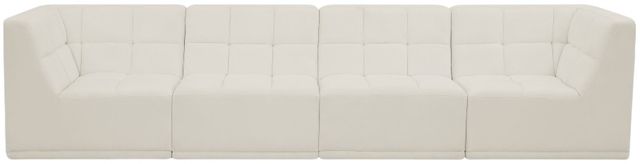 Meridian Furniture Relax 4-Piece Cream 128" Upholstered Modular Sofa-1