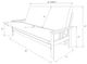 Kodiak Furniture Monterey Espresso Queen Futon Frame-1