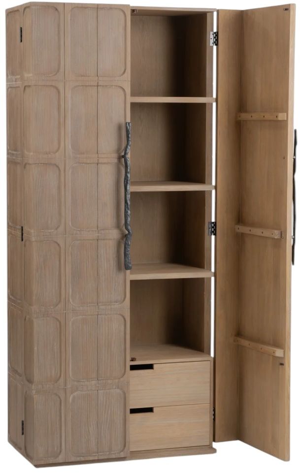 Classic Home Corin Pacific Sand Tall Cabinet-3