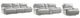 Steve Silver Co. Olsen 3-Piece Silver Dual-Power Reclining Set-0