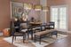 Modus Furniture Koko Minx Upholstered Dining Bench-1
